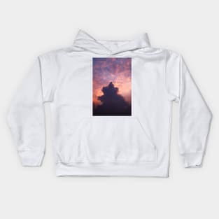 Cotton Candy Skies: The Cutest Pink Clouds Kids Hoodie